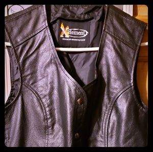 Women's large Xelement Leather Vest